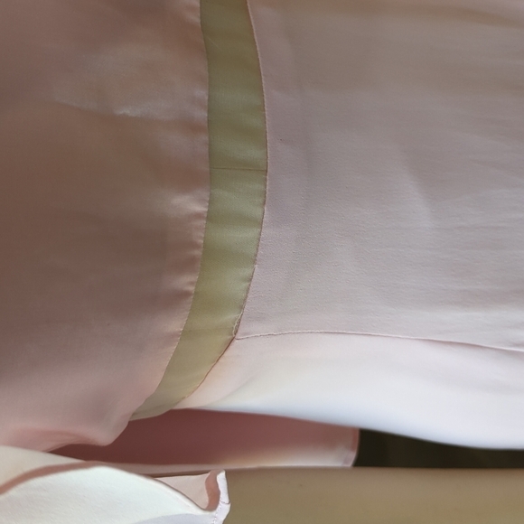 Women's Handmade Cape Popover Maxi Silk Dress Gown Pink XSP gala formal wedding - Picture 11 of 12